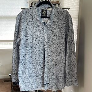 Long sleeved Mens cotton button down